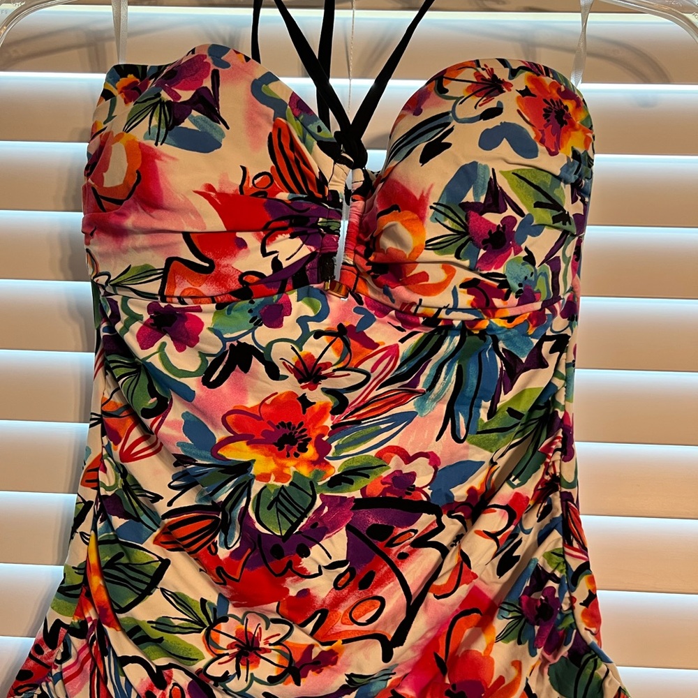 Floral Multicolor Tankini Top